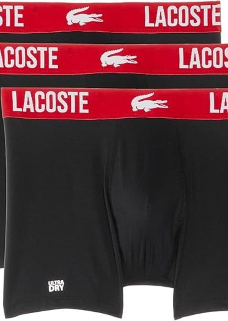 Lacoste Short Microfiber Boxer Brief 3-Pack