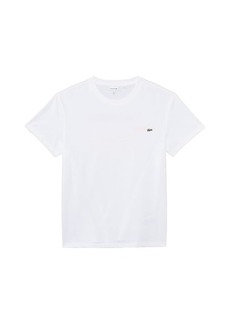 Lacoste Short Sleeve Crew Neck Large Wording Colorful Graphic Tee Shirt (Little Kid/Toddler/Big Kid)