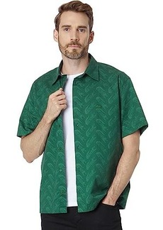 Lacoste Short Sleeve Relaxed Fit Button-Down Shirt