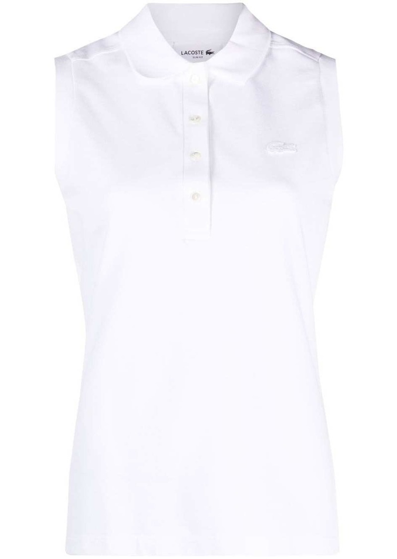 Lacoste sleeveless cotton polo shirt