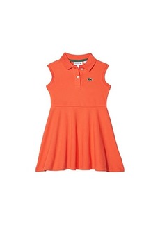 Lacoste Sleeveless Polo Dress with Skirt Pleating (Toddler/Little Kids/Big Kids)