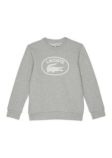 Lacoste Solid Crew Neck Graphic Sweatshirt (Toddler/Little Kids/Big Kids)