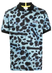 Lacoste tie-dye embroidered logo polo shirt