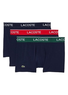 Lacoste Trunks 3-Pack Casual Classic Colorful Waistband