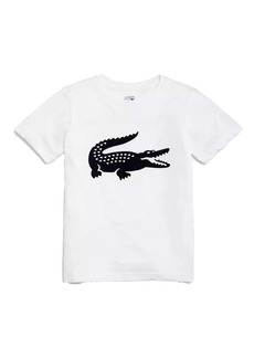 Lacoste White Large Croc Graphic T-Shirt
