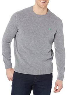 Lacoste Wool Crew Neck Sweater with Multicolor Neps