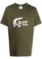 Lacoste x A.P.C. logo-print cotton T-shirt