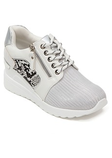 LADY COUTURE Sparkle Wedge Sneaker in Silver at Nordstrom Rack