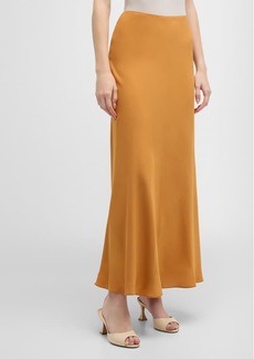 Lafayette 148 Bias-Cut Organic Silk Georgette Maxi Skirt