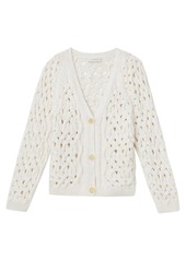 Lafayette 148 Cable Knit Button-Up Cardigan