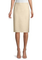 Lafayette 148 Claire Cashmere & Silk-Blend Pencil Skirt