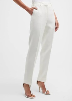 Lafayette 148 Clinton Tapered Cropped Crepe Pants