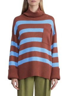 Lafayette 148 Cotton & Silk Striped Sweater