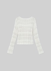 Lafayette 148 Cotton-Silk & Wool Boucl?? Sweater