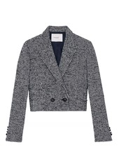 Lafayette 148 Cropped Houndstooth Jacket