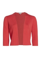 Lafayette 148 Cropped Open Front Cardigan