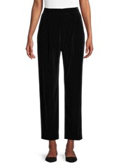 Lafayette 148 Cropped Prospect Velour Pull-On Pants
