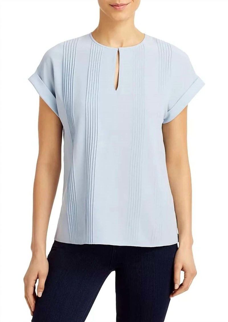 Lafayette 148 Delaney Blouse In Blue Mist