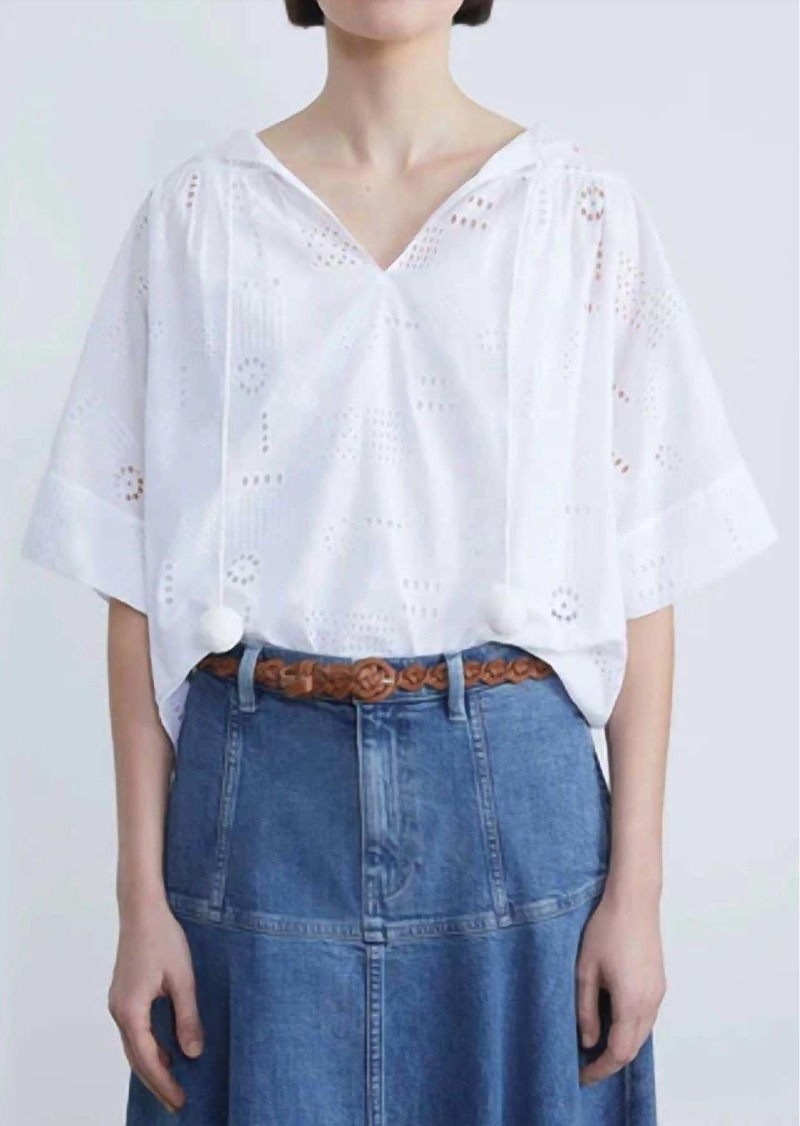 Lafayette 148 Elora Blouse In White