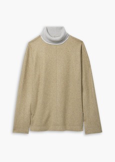 Lafayette 148 - Whitaker mélange wool-blend turtleneck sweater - Neutral - XS