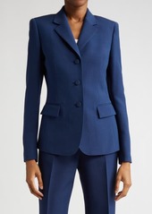 Lafayette 148 New York Academy Wool & Silk Crepe Blazer