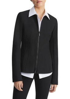 Lafayette 148 New York Acclaimed Stretch Fitted Zip Jacket