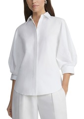 Lafayette 148 New York Balloon Sleeve Top