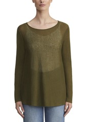 Lafayette 148 New York Bateau Neck Linen-Blend Sweater