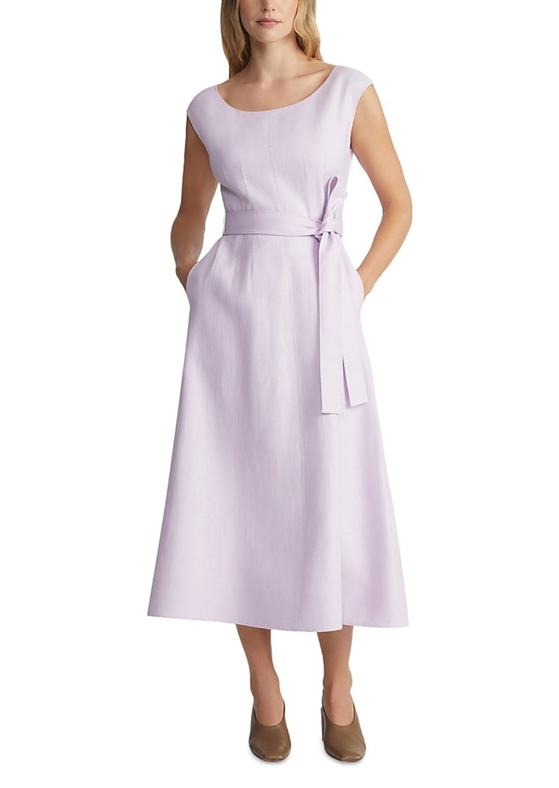 Lafayette 148 New York Belted Fit and Flare Dress