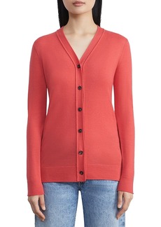 Lafayette 148 New York Button Front Cashmere Cardigan Sweater