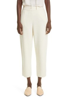 Lafayette 148 New York Double Knit Rib Silk Blend Pants in Creme Fraiche at Nordstrom