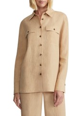 Lafayette 148 New York Ezra Linen Shirt Jacket