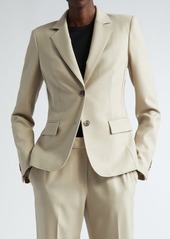 Lafayette 148 New York Fitted Stretch Wool Blazer