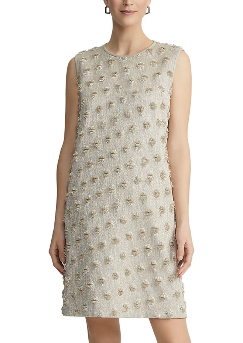 Lafayette 148 New York Fringed Dot Shift Dress