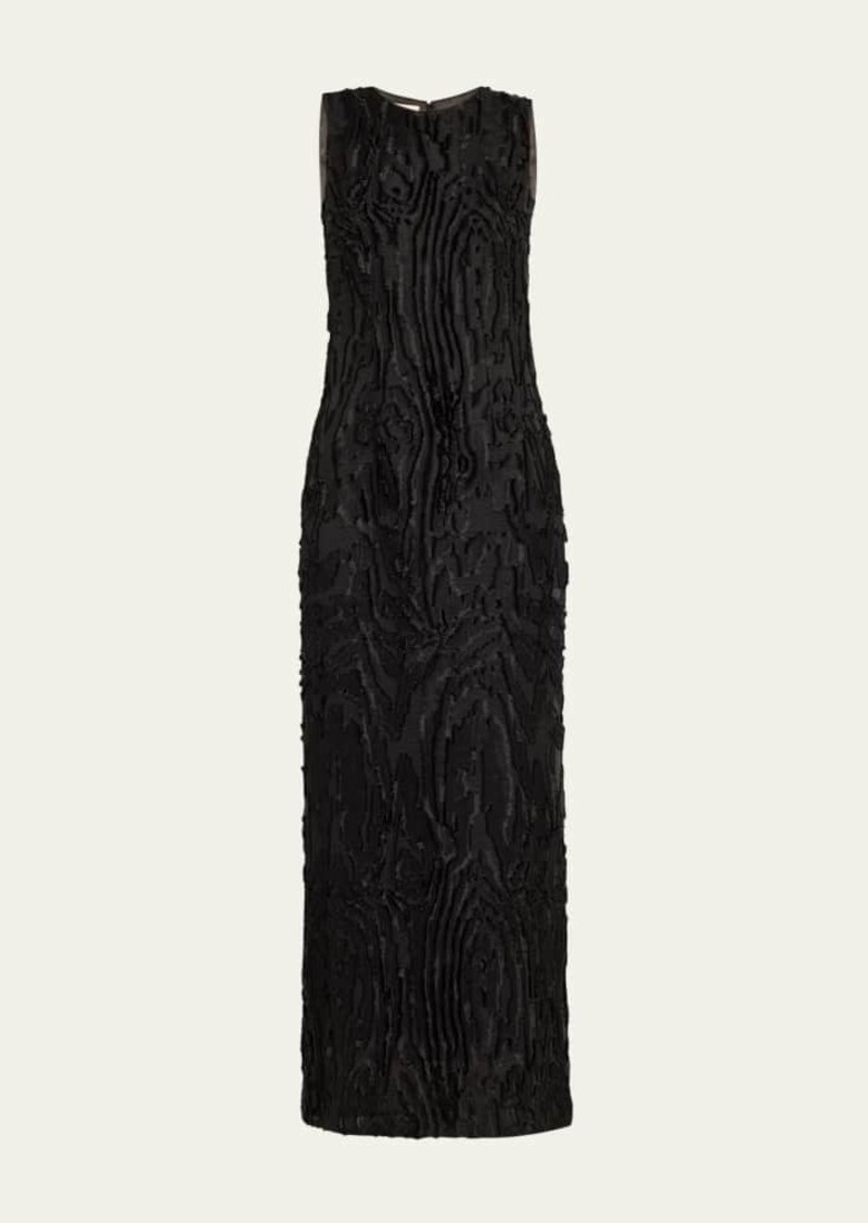 Lafayette 148 New York Fringed Jacquard Column Gown