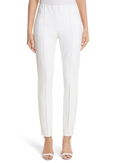 Lafayette 148 New York Gramercy Acclaimed Stretch Pants in White at Nordstrom