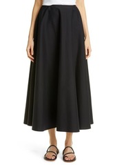 Lafayette 148 New York Helena Stretch Cotton Blend Skirt in Black at Nordstrom