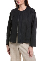 Lafayette 148 New York Inside Out Seam Linen Sweater