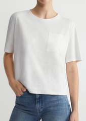 Lafayette 148 New York Linen & Cotton Pocket T-Shirt