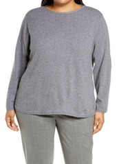 Lafayette 148 New York Metallic Trim Wool & Cashmere Sweater