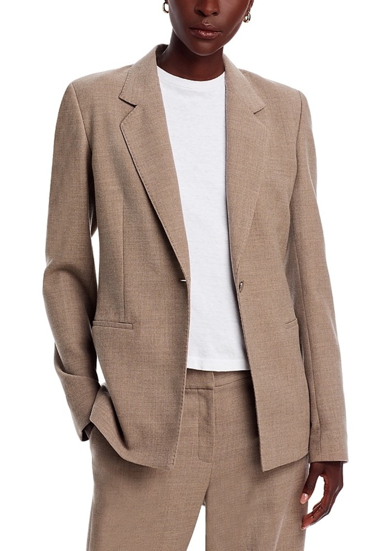 Lafayette 148 New York One Button Notch Collar Blazer