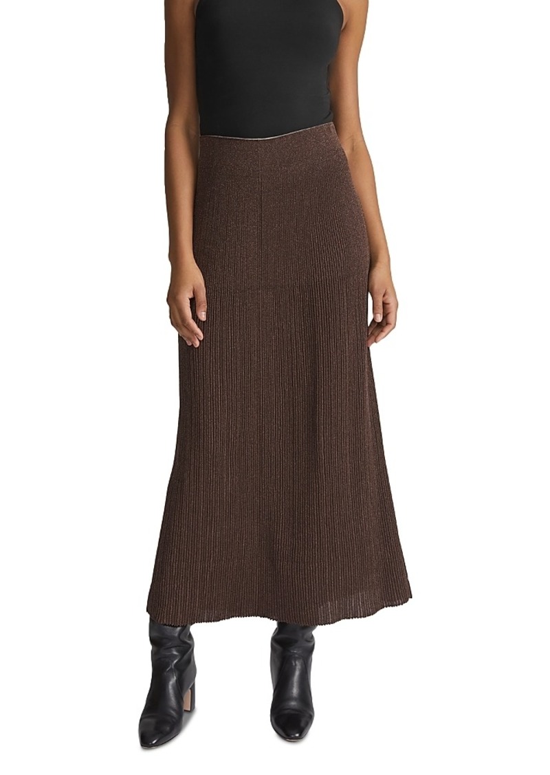 Lafayette 148 New York Rib Knit Pull On Skirt