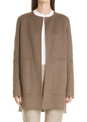 Lafayette 148 New York Rowena Reversible Double Face Jacket in Tobacco Melange/Grey Heather at Nordstrom