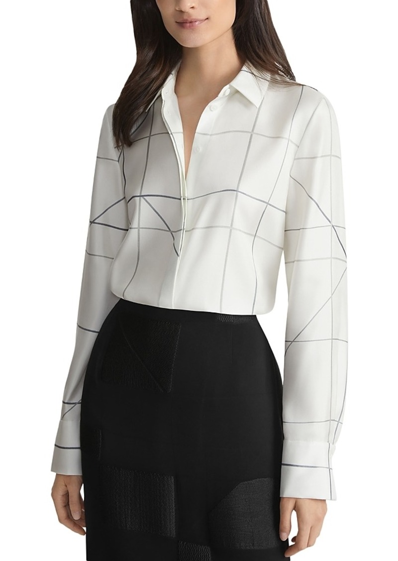 Lafayette 148 New York Scottie Silk Blouse