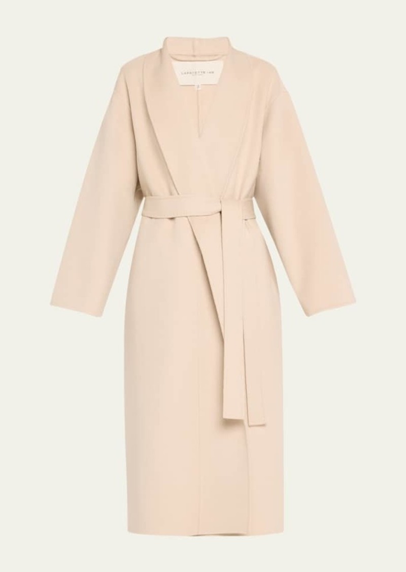 Lafayette 148 New York Shawl-Collar Cashmere Wrap Coat