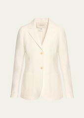 Lafayette 148 New York Single-Breasted Linen Blazer