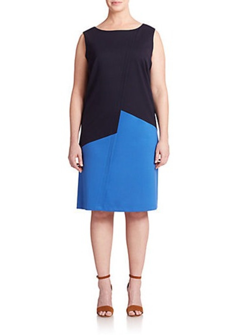 Lafayette 148 Lafayette 148 New York, Plus Size Knit Colorblock Dress