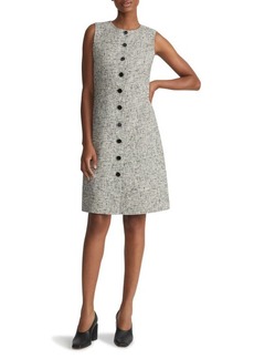 Lafayette 148 New York Sleeveless Linen Blend Tweed A-Line Dress