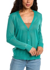 Lafayette 148 New York V-Neck Silk-Blend Cardigan