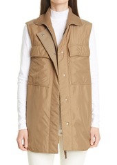 Lafayette 148 New York Willis Vest with Knit Dickey
